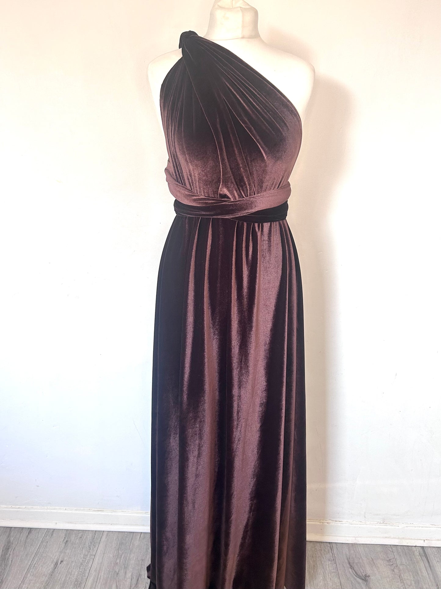 Chocolate Velvet Multiway Dress Sale